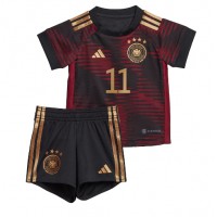 Tyskland Mario Gotze #11 Bortedraktsett Barn VM 2022 Kortermet (+ Korte bukser)
